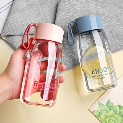ロープハンドルと防腐塗装を備えた 380ml アウトドアスポーツウォーターカップ