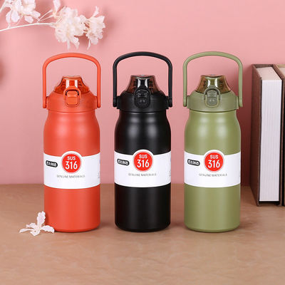運動会や屋外活動用の持ち運び可能な取っ手式熱水瓶 316 ステンレス鋼