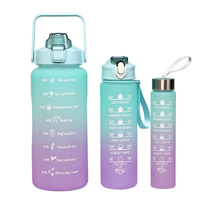 32Oz BPA フリータイムマーカー 3Pcs プラスチック フロスト モチベーション水瓶 スポーツ用 ピンク