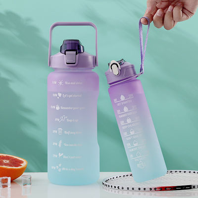 32Oz BPA フリータイムマーカー 3Pcs プラスチック フロスト モチベーション水瓶 スポーツ用 ピンク