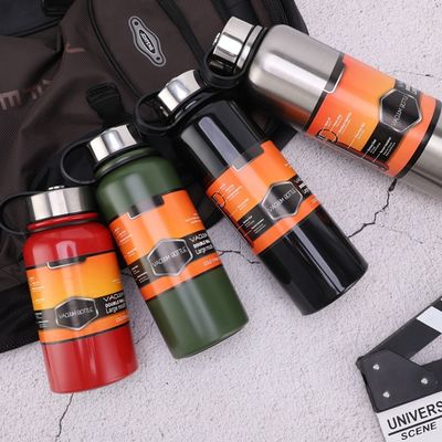 1500ml 隔離式 ダブル ウォール トンブル 高容量 ポータブル バキューム ボトル ハンドル