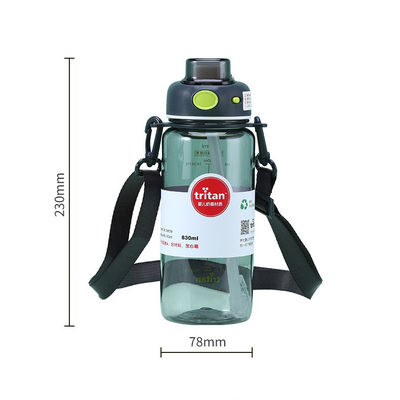 700ml と 830ml ジム ガロン スポーツ 水瓶 時間マーカー BPAフリー 再利用可能なプラスチック トリタン