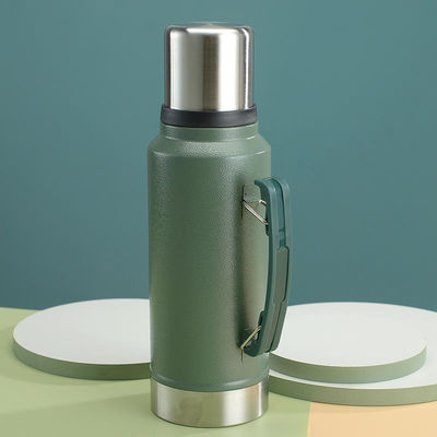 漏れ防止のクラシック水瓶 屋外活動用 1400ml ステンレスステール サーモス