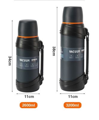 オーダーメイド 2600ml/3200ml 大容量ステンレスステール サーモスボトル 屋外スポーツや旅行