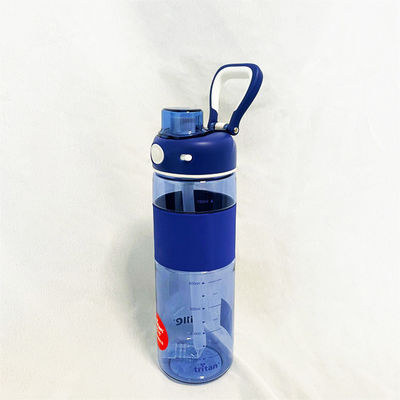 ブラック 防水 トリタン BPA フリー スポーツ 水瓶 時刻印付き 680ml プラスチック モチベーション水瓶