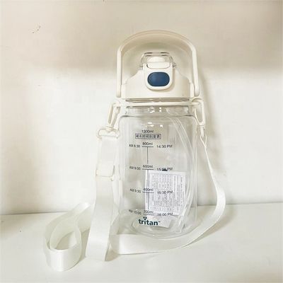 297g プラスチックのスポーツ用 繰り返し使用可能な動機付け用 グラディエントボトル トライタン 水瓶