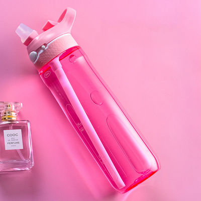 750ml フィットネス タンパク質 ジム シェイカ ボトル ストロー トライタン 食品 シリコン 水瓶