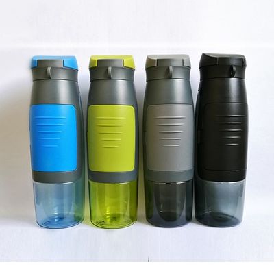 カスタムロゴ 750ml プラスチック ミニマリスト スポーツ 水瓶 蓋付き 屋外活動