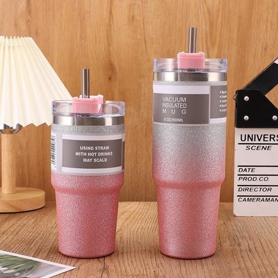 20OZ 30OZ ステンレス鋼水瓶 カスタムデザイン カラーフル スポーツストロー サーモスボトル