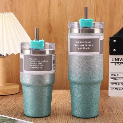 20OZ 30OZ ステンレス鋼水瓶 カスタムデザイン カラーフル スポーツストロー サーモスボトル