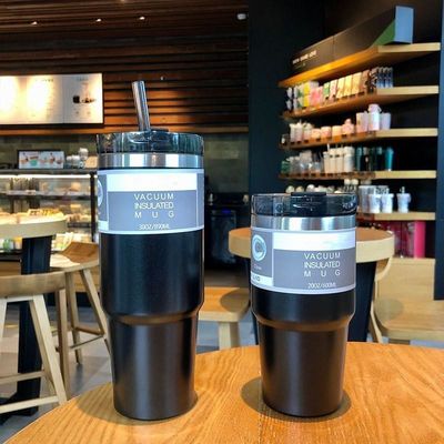 カスタムデザイン 20OZ 30OZ ステンレス鋼水瓶 色彩豊かなストロー真空隔熱