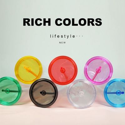 24オンス アクリルダブルウォール 冷たいタンブラー カスタマイズされたカラー パーティ用品のためのプラスチックPPカップ