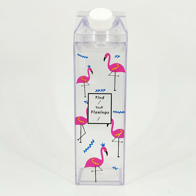 現代 17oz 500ml 食品グレード プラスチック 屋外 透明 ミルク 方形 カートン 水瓶