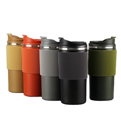 オーダーメイドロゴ付きの450ml 多色ポータブル 絶縁型ステンレス 旅用水瓶