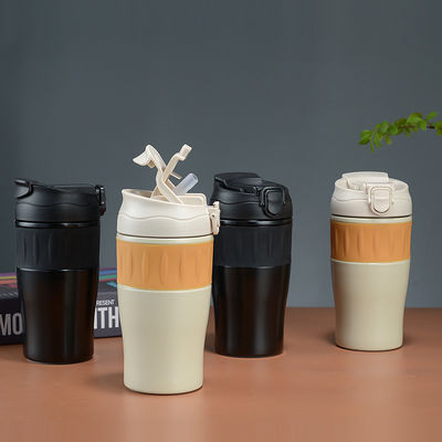 ミニマリストデザインスタイル 500ML 隔熱コーヒーカップ 携帯ステンレス水瓶