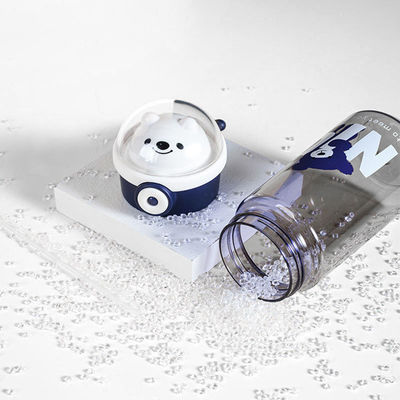 ポータブル エコフレンドリー BPAフリー クリア トライタン 飲み放題 プラスチック熊用 水瓶 子供用 ストロー付き