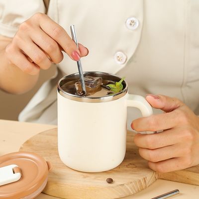 オーダーメイドデザイン 500ml 広口とハンドルを持つ持ち運び可能なステンレス鋼水瓶