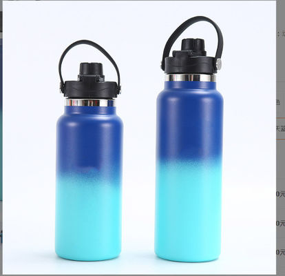 カスタムロゴ 32oz/1L ミニマリストデザインスタイル 携帯用のステンレスステール水瓶
