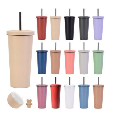 24オンス 700ml トンブルバブルティーカップ ダブルウォール プラスチックボババブル 蓋付き再利用可能なカップ