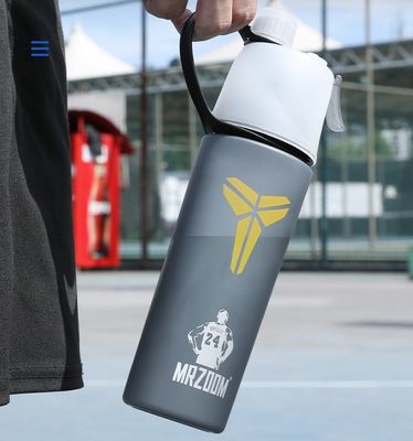 400/600ml アウトドア プラスチック スポーツ ウォーター カップ 流水 圧力 タイプ 緑