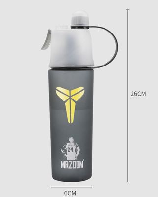 400/600ml アウトドア プラスチック スポーツ ウォーター カップ 流水 圧力 タイプ 緑