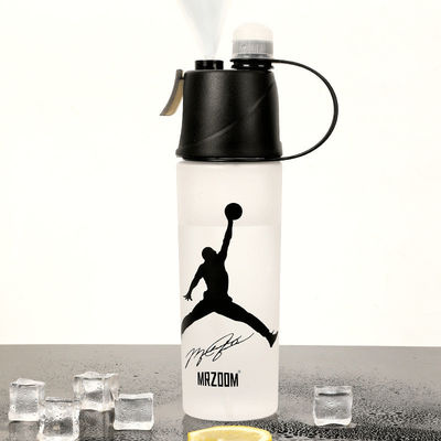 400/600ml アウトドア プラスチック スポーツ ウォーター カップ 流水 圧力 タイプ 緑