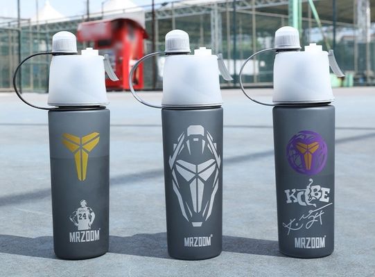 400/600ml アウトドア プラスチック スポーツ ウォーター カップ 流水 圧力 タイプ 緑