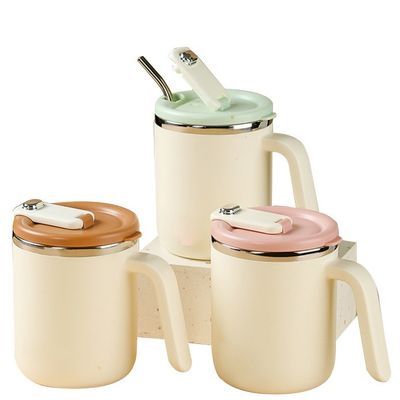 500ml ステンレス コーヒー カップ 広口 漏れ防止 隔離 キャンプ用 持続可能