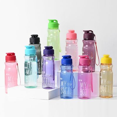 500ml 透明なPETプラスチック 透明な水瓶 屋外水分補給用に個別化