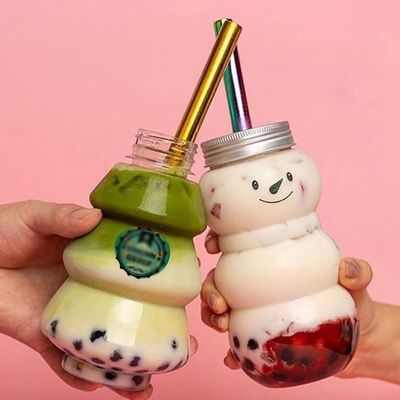 パーティー クリスマスツリー 形状の水瓶 500ml 300ml ミルク・ティー・コーヒー