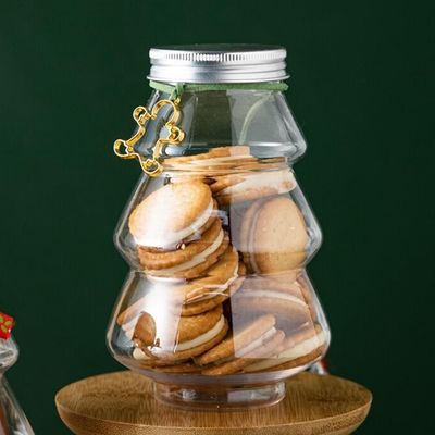 オーダーメイド 500ml PET プラスチック スノーマン クリスマスボトル 飲料装飾 オーダーメイド