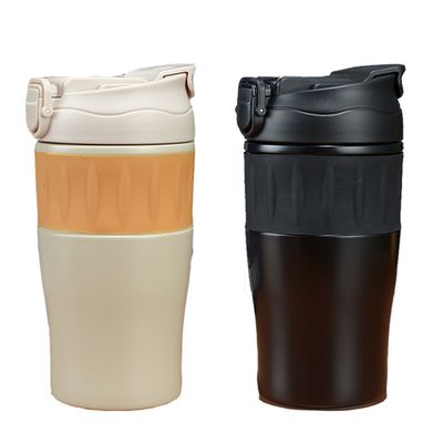 500ML 旅行カップ 漏れ防止 室外用ステンレス鋼材用 隔離型コーヒーカップ