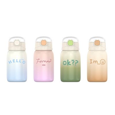 可愛い子供 学生 便利な ストローウォーター・サーモス 350ml ミニ真空杯
