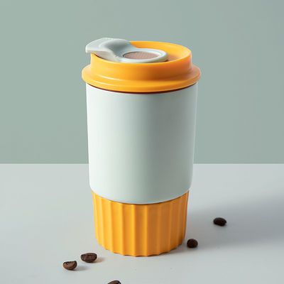 密閉蓋付きの隔離型再利用可能なコーヒーカップ 350ml 携帯型ステンレスステールカップ