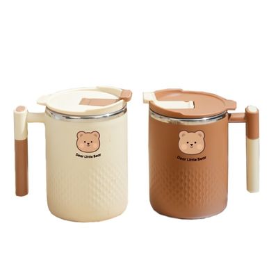 304ステンレスステールコーヒーカップ 学生用 持続可能 450ml 防水 絶縁カップ