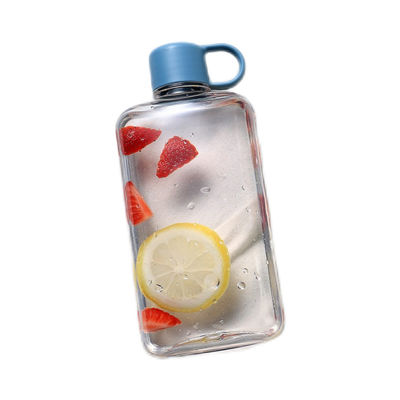 TOUR アウトドアアクティビティ トライタン 360/500ml ポータブル 小正方形 透明なプラスチック水瓶
