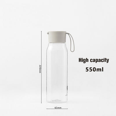550ml Bpaフリー 防漏プラスチック蓋 繰り返し使用可能な飲み物 トライタン 水瓶 走るのに最適