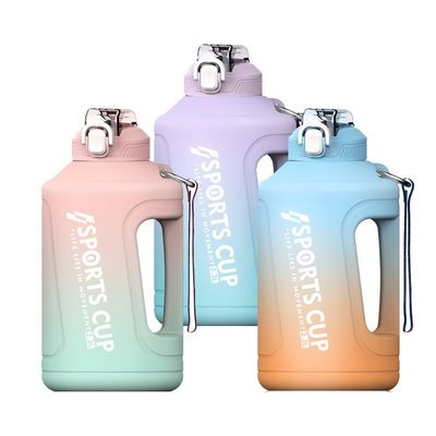 耐久性 大容量 2300 ML 3800 ML スポーツ用水瓶 スクラブグラディアントデザイン