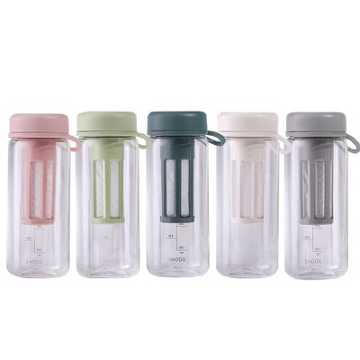 450ML 600ML ポータブル クリア BPA フリー トライタン プラスチック 水瓶 ジム用のスケール