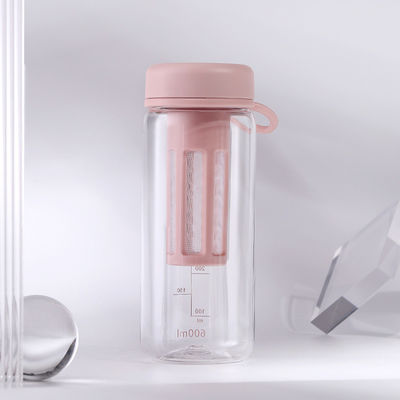 450ML 600ML ポータブル クリア BPA フリー トライタン プラスチック 水瓶 ジム用のスケール