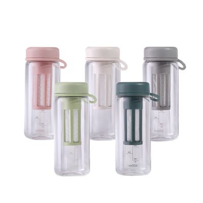450ML 600ML ポータブル クリア BPA フリー トライタン プラスチック 水瓶 ジム用のスケール