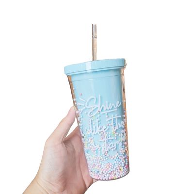 直接飲める ダブルウォールドーム アクリルミルクティーカップ