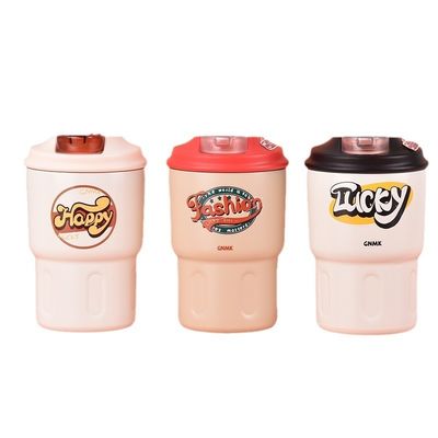 カスタムロゴ 350ml ステンレスステールカップ 携帯旅行用水瓶 学生プレゼント