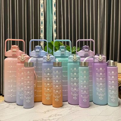 環境BPAフリー グラディアント色 動機付け ジム フィットネス スポーツ トライタン 水瓶セット