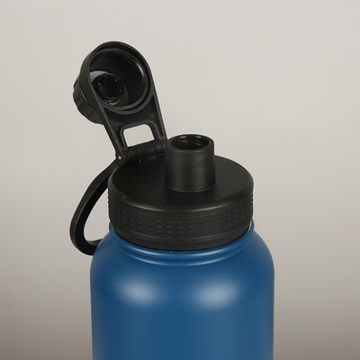 ストレートポータブル ステンレス スタール 吸気 隔離 スポーツ ボトル 1000 ml ハンドル付き