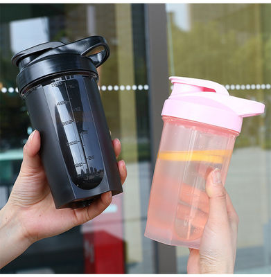 ストレックされたタンパク質粉末 ポータブルシェイクカップ 直接飲み方と金属ボール