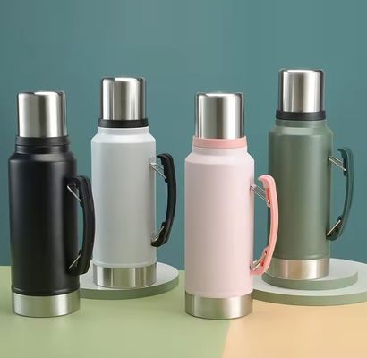 1L 水瓶 屋外 登山 キャンプ 隔熱 防水 ステンレス 鉄熱器