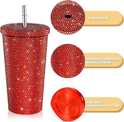 500ml/750ml タムラー カスタマイズされた色 ダブル 絶縁 ステンレス スチール ストロー付き 屋外 旅行 ボトル