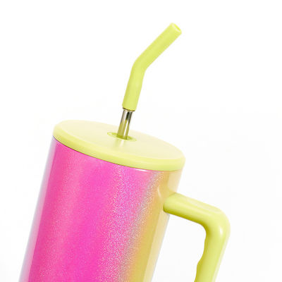 EU標準 オーダーメイド ロゴ 40オンス 瓶 スタッドレスタイヤ スポーツ水瓶 ハンドルとストロー