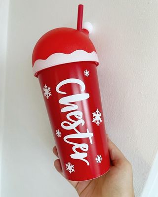 20oz クリスマスコーヒーカップ 600ml 高級 オーダーメイド ロゴ 新品 ストローカップ クリスマス